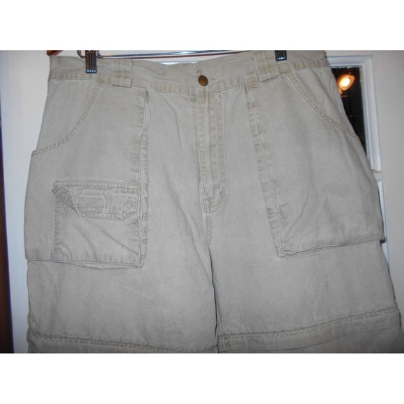 Gander Mountain Guide Vintage Convertible Cargo Pants Mens 38 x 32 tan Gorpcore - Picture 2 of 10